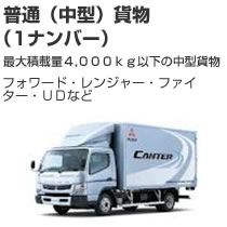 普通(中型)貨物(1ナンバー)