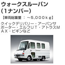 ウォークスルーバン(1ナンバー)5000kg